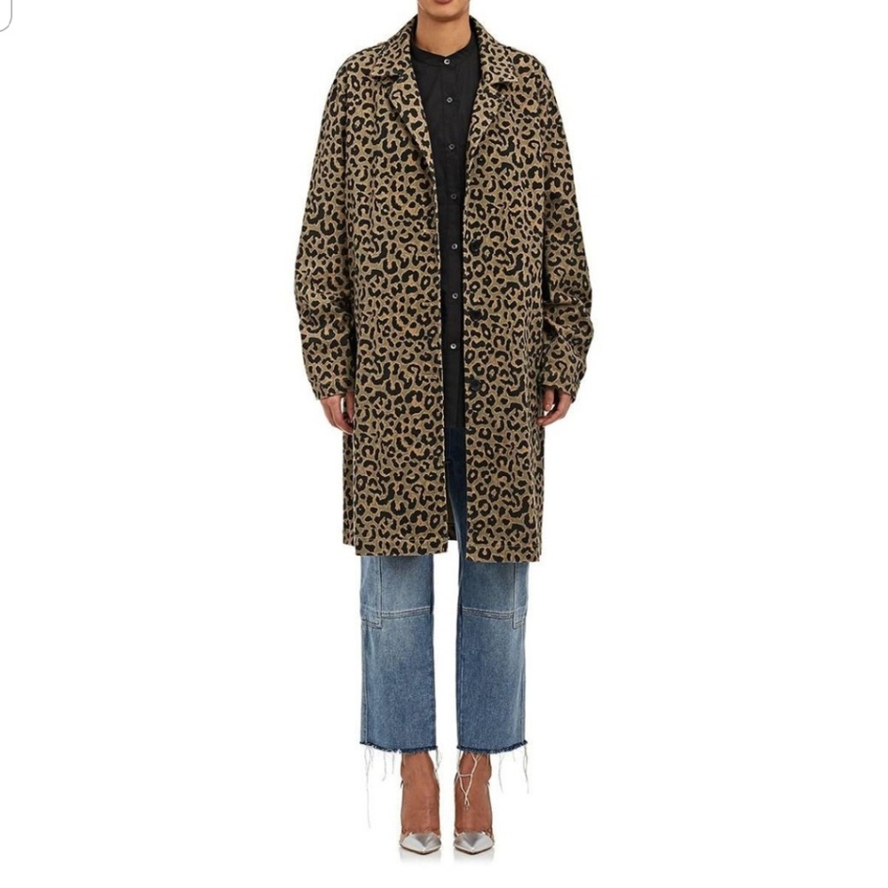 Robert Rodriguez leopard print coat